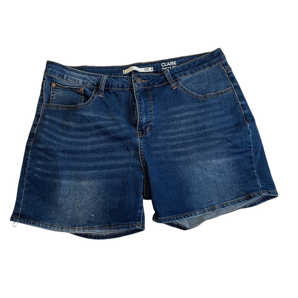 !iT 16 Claire curvy stretch jean shorts SH 1994 - Picture 2 of 12